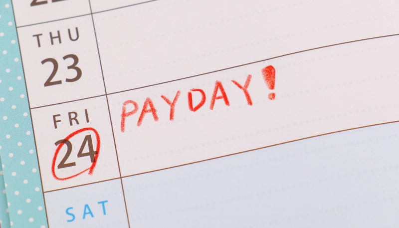 The business adheres to the salary payment schedule